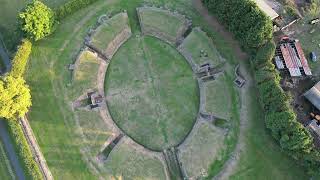 Caerleon Amphitheatre  Barracks  4K Drone Footage [upl. by Noevad887]