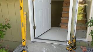 Jeld Wen Front Door Installation  Really crappy products and craftsmanship PART 1 [upl. by Eninahs]