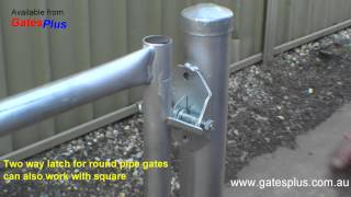 Gate Latch 2 way for round pipe and square [upl. by Genevra]