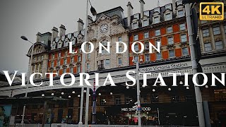 London Victoria Station Walk Through England 4K [upl. by Ovida36]