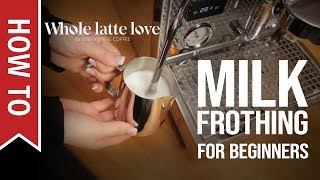 How To Milk Frothing for Beginners 5 Tips [upl. by Parthinia]